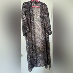 ALL SAINTS Brown Paisley Kimono - Size L